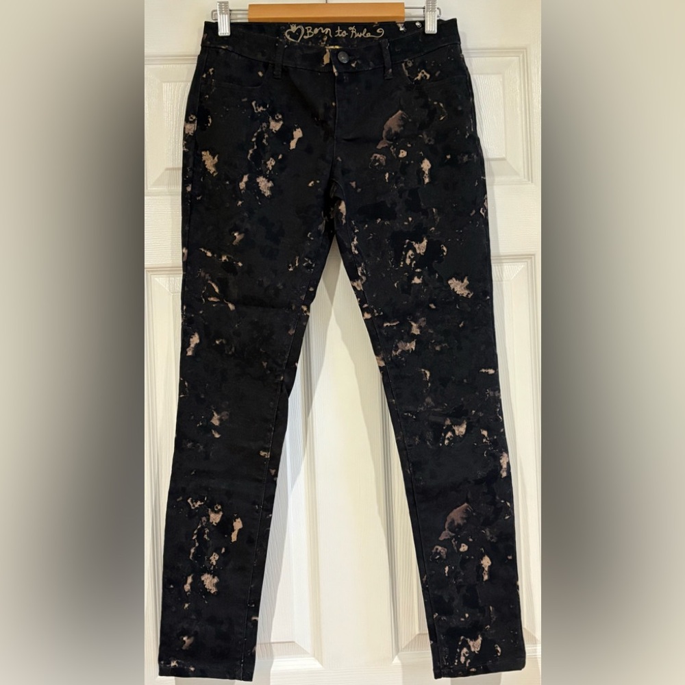NWOT Princess Vera Wang splatter Stretch Skinny Jeans 5